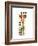 Giraffe Giselle-Lucy Cloud-Framed Art Print