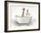 Giraffe In Bathtub-Matthew Piotrowicz-Framed Art Print