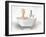 Giraffe In Bathtub-Matthew Piotrowicz-Framed Art Print