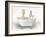 Giraffe In Bathtub-Matthew Piotrowicz-Framed Art Print