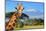 Giraffe in Front of Kilimanjaro Mountain - Amboseli National Park Kenya-Volodymyr Burdiak-Mounted Photographic Print