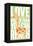 Giraffe - Infant Sentiment - Green-Lantern Press-Framed Stretched Canvas