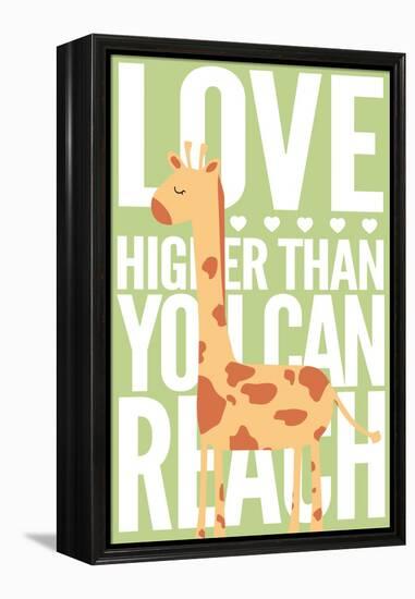 Giraffe - Infant Sentiment - Green-Lantern Press-Framed Stretched Canvas