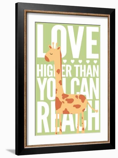 Giraffe - Infant Sentiment - Green-Lantern Press-Framed Art Print