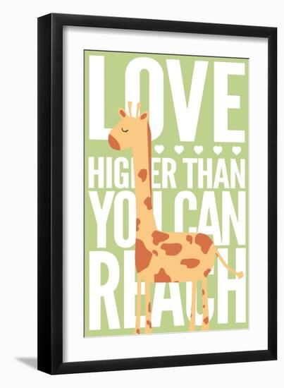 Giraffe - Infant Sentiment - Green-Lantern Press-Framed Art Print
