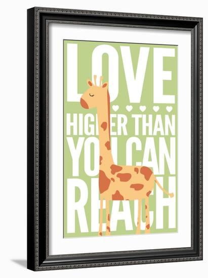 Giraffe - Infant Sentiment - Green-Lantern Press-Framed Art Print