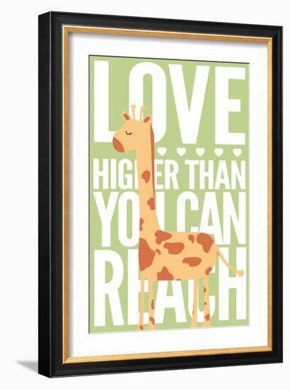 Giraffe - Infant Sentiment - Green-Lantern Press-Framed Art Print