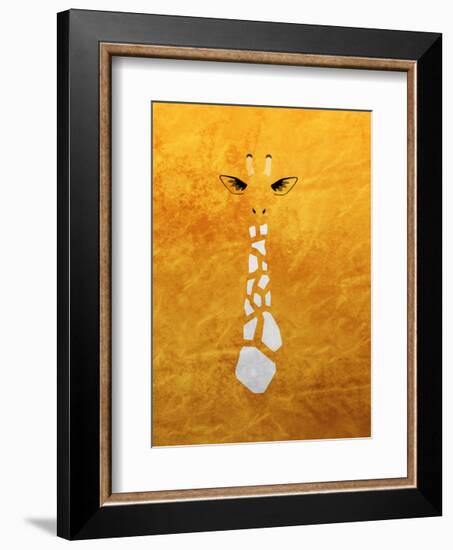 Giraffe - Jethro Wilson Contemporary Wildlife Print-Jethro Wilson-Framed Art Print