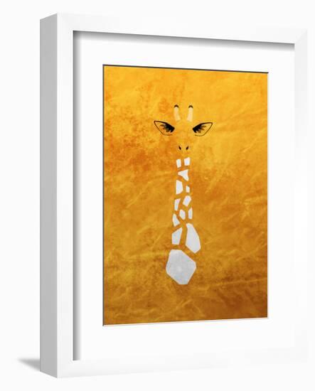 Giraffe - Jethro Wilson Contemporary Wildlife Print-Jethro Wilson-Framed Art Print
