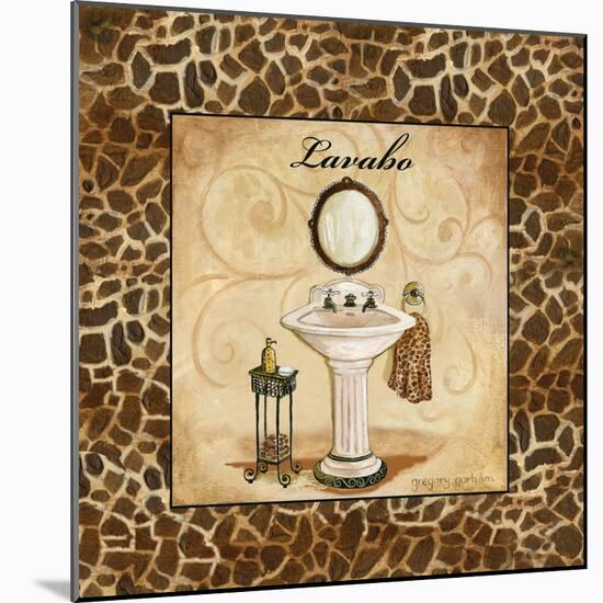 Giraffe Lavabo-Gregory Gorham-Mounted Art Print