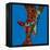 Giraffe Love-Sharon Turner-Framed Stretched Canvas