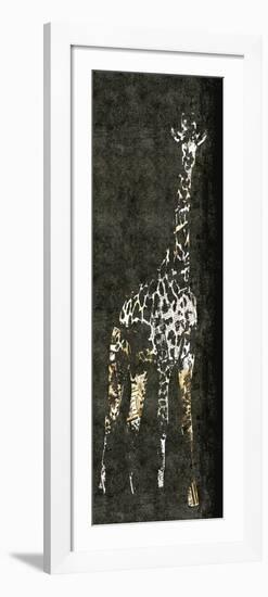 Giraffe on Grey-Whoartnow-Framed Giclee Print