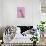 Giraffe pink bubblegum-Sarah Manovski-Giclee Print displayed on a wall