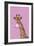 Giraffe pink bubblegum-Sarah Manovski-Framed Giclee Print