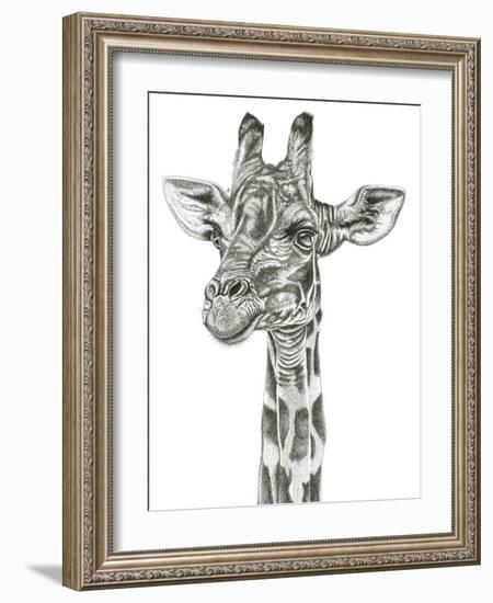 Giraffe Portrait-Lucy Francis-Framed Giclee Print