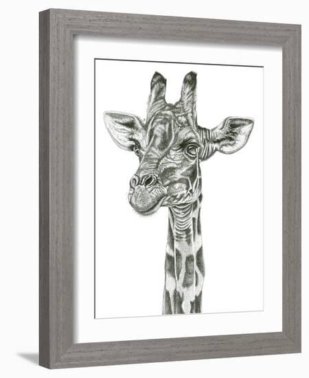 Giraffe Portrait-Lucy Francis-Framed Giclee Print