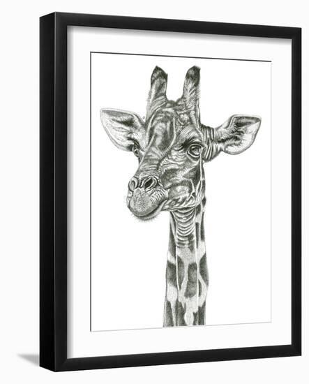 Giraffe Portrait-Lucy Francis-Framed Giclee Print