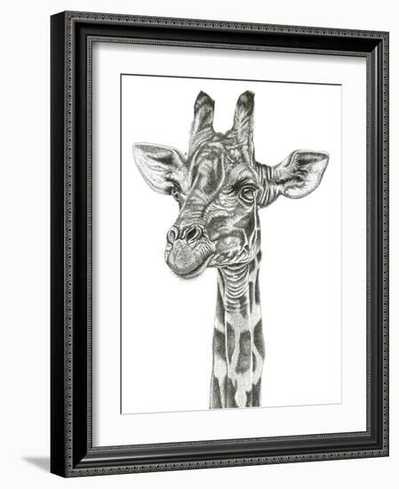 Giraffe Portrait-Lucy Francis-Framed Giclee Print