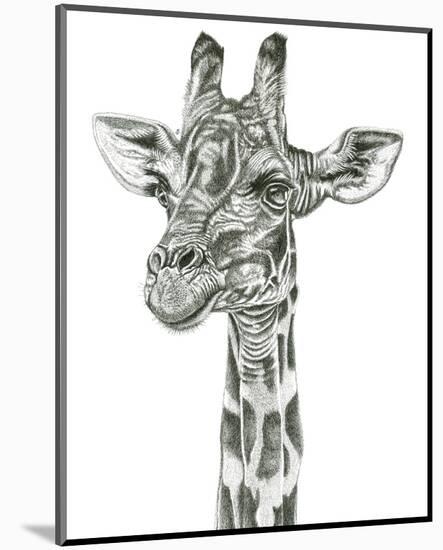 Giraffe Portrait-Lucy Francis-Mounted Art Print