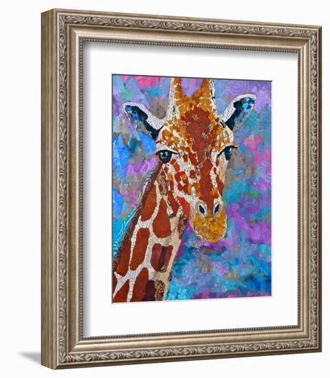 Giraffe Retouched-null-Framed Premium Giclee Print