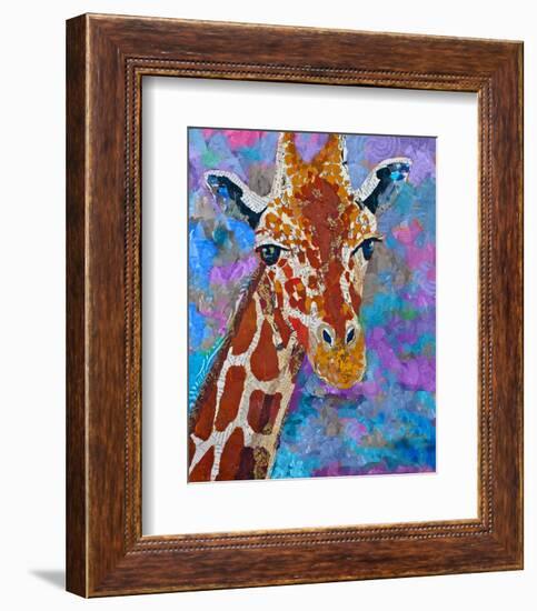 Giraffe Retouched-null-Framed Premium Giclee Print