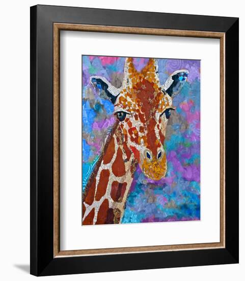 Giraffe Retouched-null-Framed Premium Giclee Print