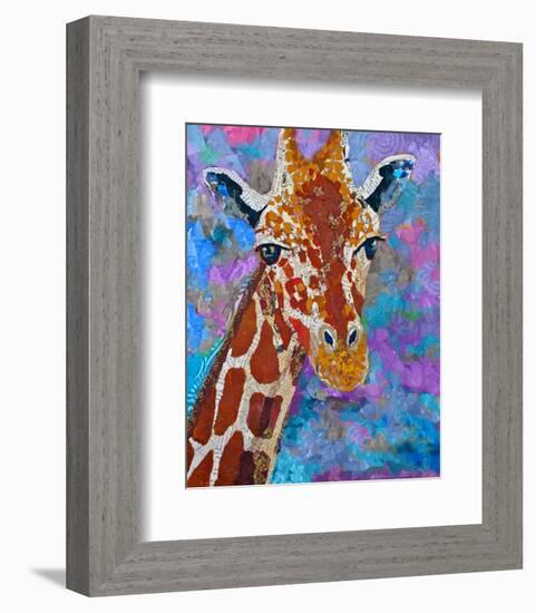 Giraffe Retouched-null-Framed Premium Giclee Print