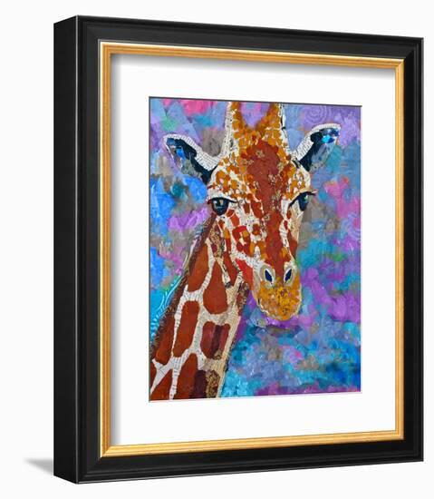 Giraffe Retouched-null-Framed Premium Giclee Print