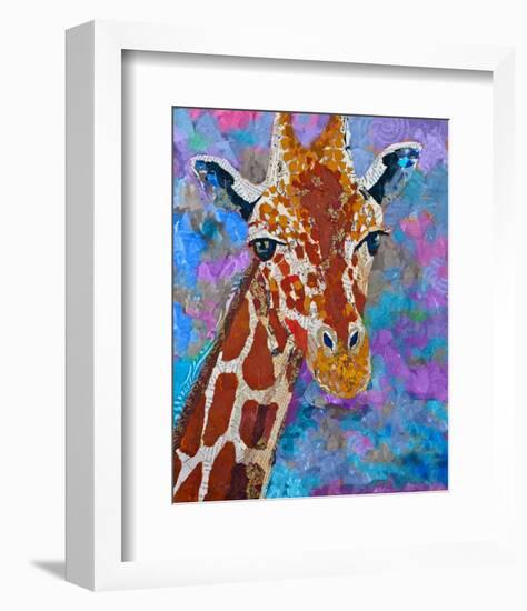 Giraffe Retouched-null-Framed Premium Giclee Print