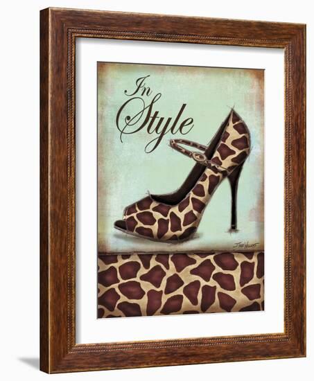 Giraffe Shoe-Todd Williams-Framed Art Print