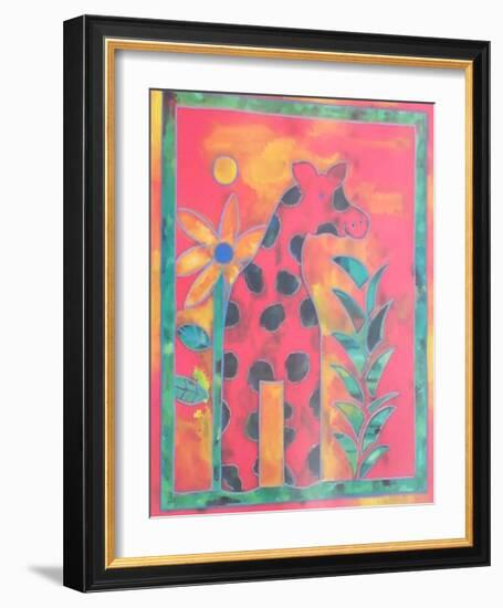 Giraffe-Lisa V^ Keaney-Framed Art Print