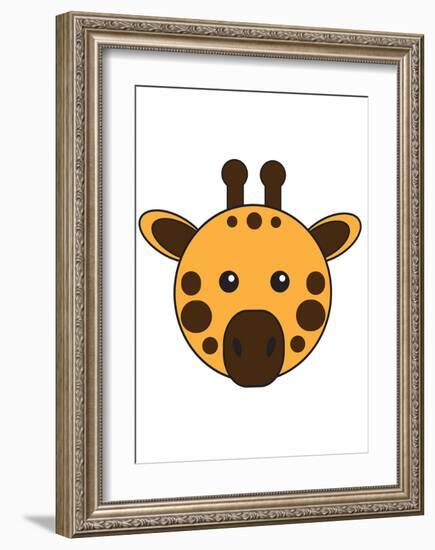 Giraffe-null-Framed Art Print