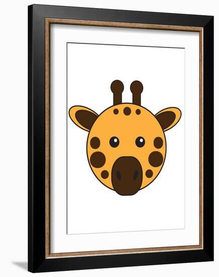 Giraffe-null-Framed Art Print