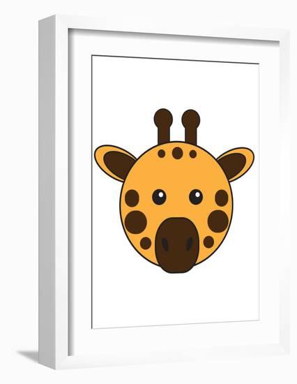 Giraffe-null-Framed Art Print