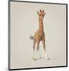 Giraffe-John Butler Art-Mounted Art Print