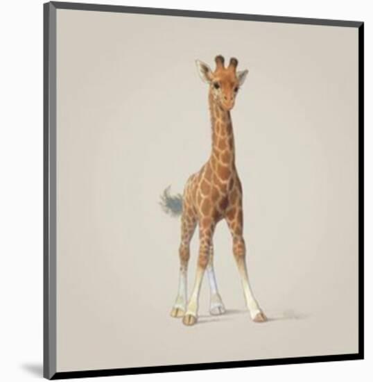 Giraffe-John Butler Art-Mounted Art Print