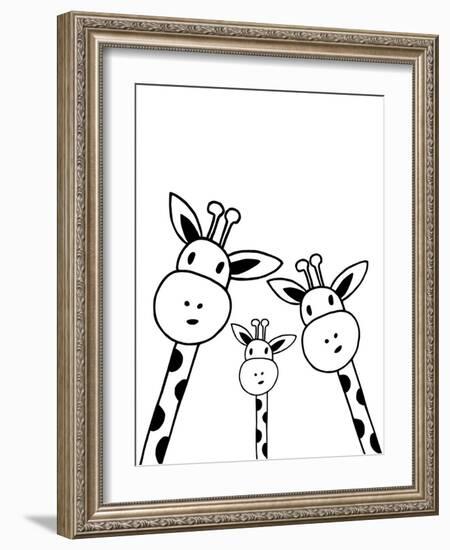 Giraffe-Nanamia Design-Framed Art Print