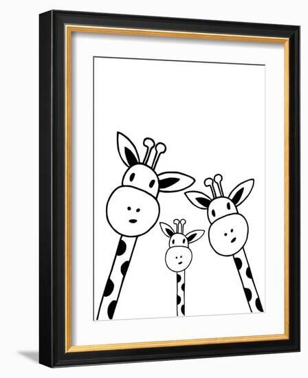 Giraffe-Nanamia Design-Framed Art Print