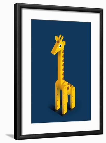 Giraffe-Bo Virkelyst Jensen-Framed Art Print