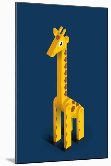 Giraffe-Bo Virkelyst Jensen-Mounted Art Print