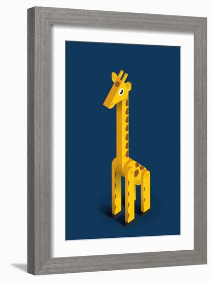 Giraffe-Bo Virkelyst Jensen-Framed Art Print