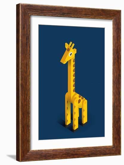 Giraffe-Bo Virkelyst Jensen-Framed Art Print