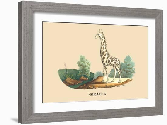 Giraffe-E.f. Noel-Framed Art Print