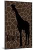 Giraffe-Ikuko Kowada-Mounted Giclee Print