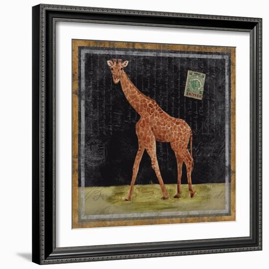 Giraffe-Lisa Ven Vertloh-Framed Art Print