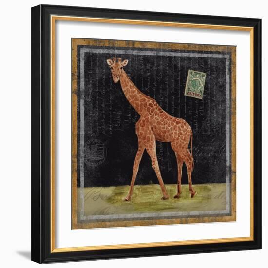 Giraffe-Lisa Ven Vertloh-Framed Art Print