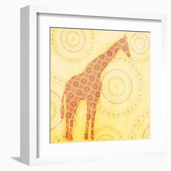 Giraffe-null-Framed Art Print