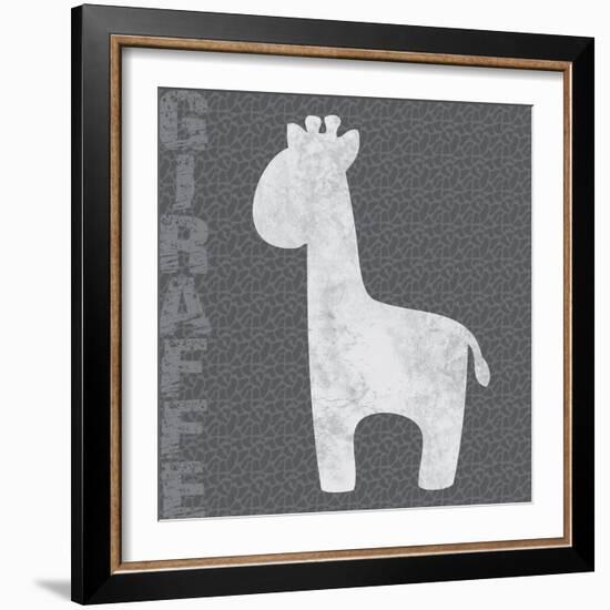 Giraffe-Lauren Gibbons-Framed Art Print