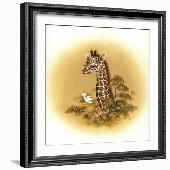 Giraffe-Peggy Harris-Framed Giclee Print