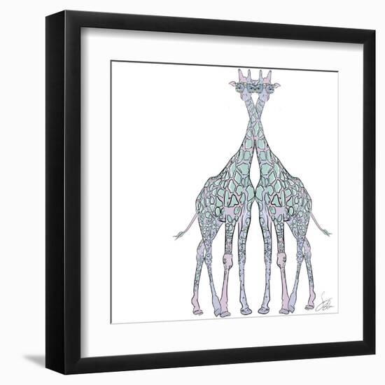 Giraffe-Sara Elizabeth-Framed Art Print
